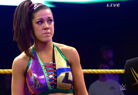 Bayley challenged Charlotte for the NXT Women's Championship.